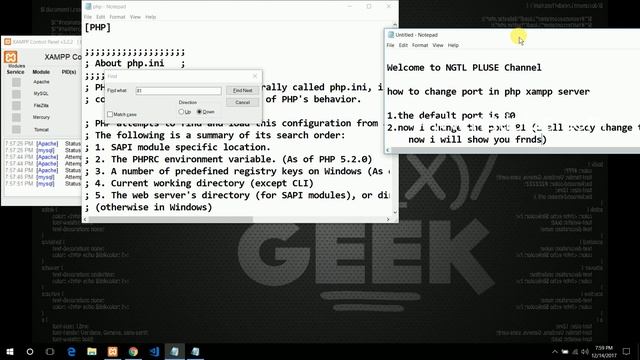 How to install XAMPP and change apache port number смотреть онлайн