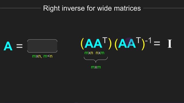 Left inverse and right matrix inverses смотреть онлайн