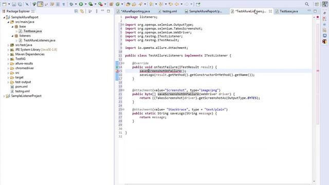 How to generate Allure Reports with Selenium & TestNG - Part 3 || Take Screenshots on Test Case Fai смотреть онлайн