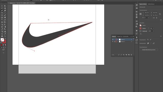 Illustrator Tutorial | How to create the Nike Logo in Adobe Illustrator смотреть онлайн