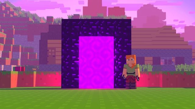 NETHER WAR! Minecraft Animation - Alex and Steve Life смотреть онлайн