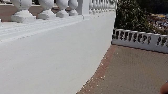 Пляжная территория санатория "Голубая даль" в селе Дивноморском. смотреть онлайн