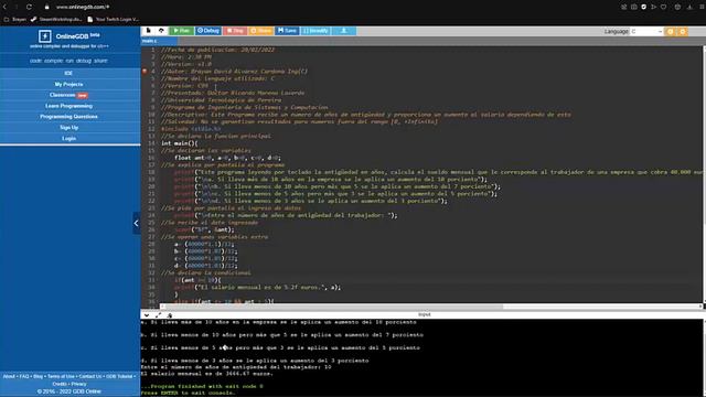 Ejercicio 16 a 19 | Programacion en C | Brayan Alvarez смотреть онлайн