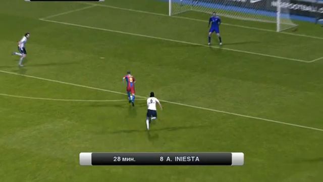 Гол Иниеста PES 2011 Demo смотреть онлайн