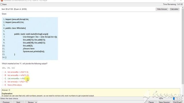 Lambda Expressions in Java #6 Sample Java OCA Question смотреть онлайн