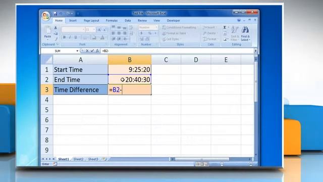 Microsoft® Excel 2007 Calculate Time Difference in Excel смотреть онлайн