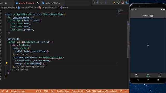 Flutter BottomNavigationBar Widget смотреть онлайн