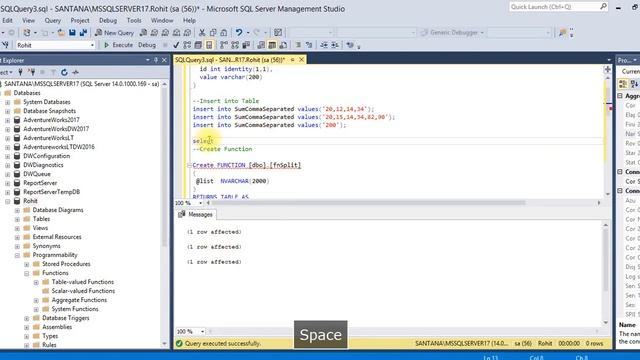 Sum Comma Separated values in SQL Server смотреть онлайн