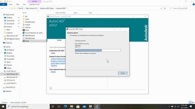 Cara Instal Autocad 2007 /How to Install Autocad 2007 смотреть онлайн