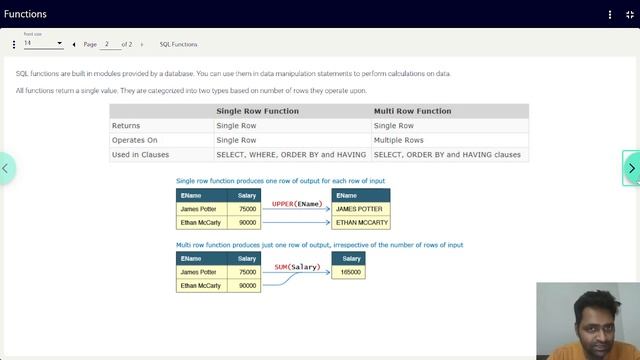 Oracle Built-In Functions- single row & multirow смотреть онлайн