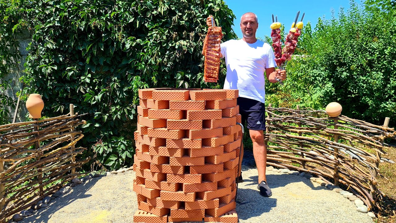 Самодельный тандыр за 1600 рублей - Готовлю сразу три блюда смотреть онлайн