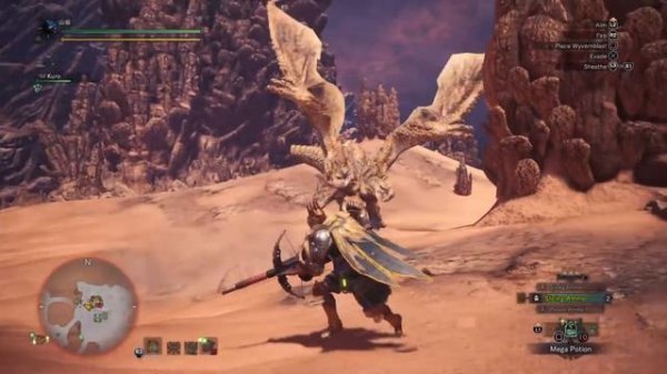 Monster Hunter: World Beta Diablos light bowgun solo