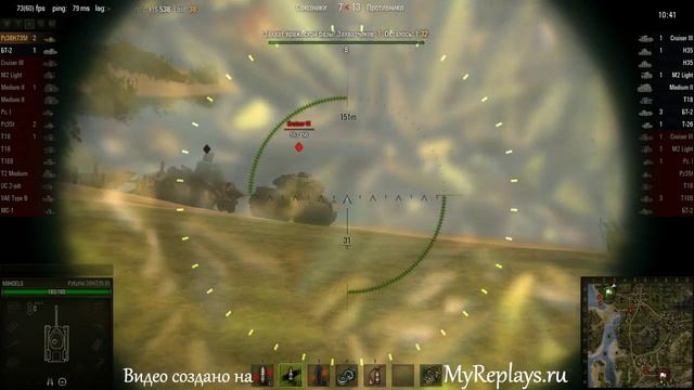 WOT: Рудники - PzKpfw 38H735 (f) - 10 фрагов - смотреть онлайн