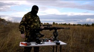 Карабин СКС. Пристреливаем ПО на 110 метров.
