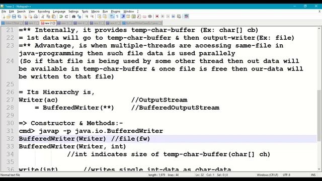 179. BufferedWriter-class in Java Character-IO-Streams || Input-Streams || Output-Streams || Java смотреть онлайн