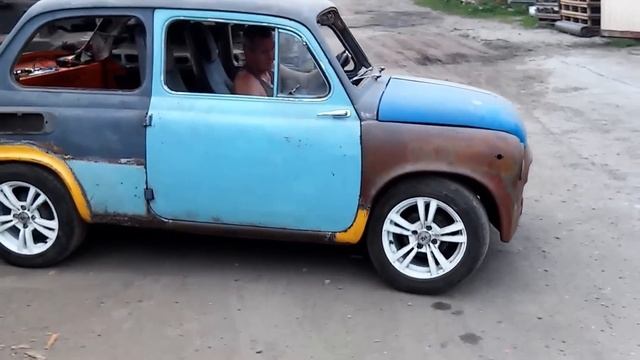 Запорожец ЗАЗ 965 "Горбатый" Запердан с двигателем ВАЗ ОКА. проект СВАП смотреть онлайн
