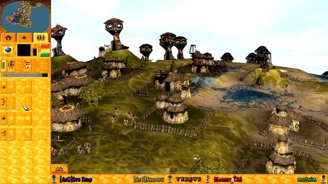 Populous: The Beginning Multiplayer Gameplay - Sub Zero | Mammy | Shadow | Loothill - 2v2 4way смотреть онлайн