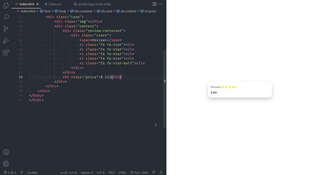 Create awesome product card #1 with HTML + CSS смотреть онлайн