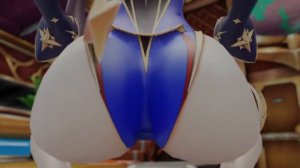 [KISHI3D] Mona bare legs twerking