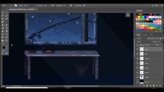 How To Make a Simple Pixel Art Wallpaper in Photoshop смотреть онлайн
