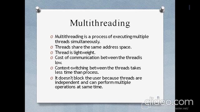 JAVA IV UNIT TOPIC- MULTITHREADING 1 смотреть онлайн