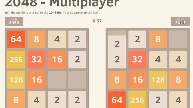 2048 — multiplayer example смотреть онлайн