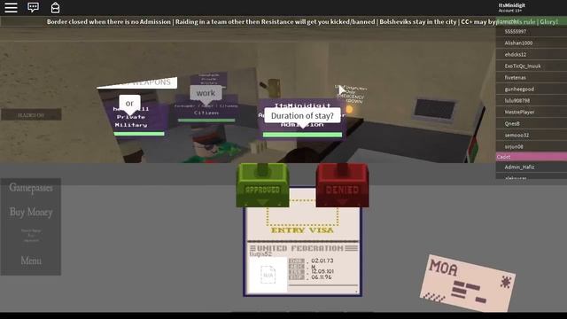 ROBLOX Papers, please! | Admission Job! | Shift 1. смотреть онлайн