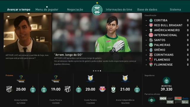 PES 2020 - RUMO AO ESTRELATO GOLEIRO #01- O INÍCIO COM ARTHUR DO VOSSO CANAL! ⚽🔥 смотреть онлайн