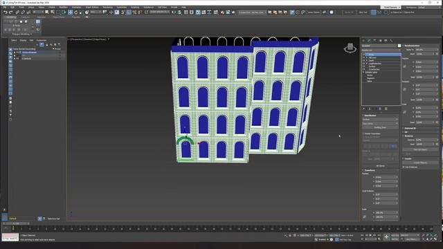 Array Modifier making Buildings in 3ds max 2024 смотреть онлайн