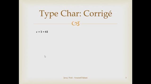 Exercice Java N° 2 : Type Char смотреть онлайн