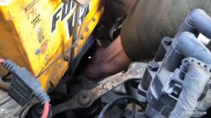 Замена подушки коробки на GEELY MK.