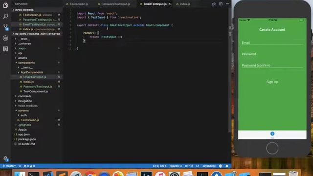 React Native: Basic Components: PasswordTextInput & EmailTextInput смотреть онлайн