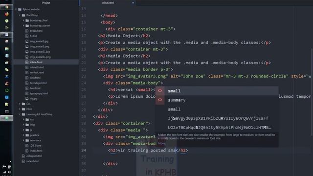 How to Create Media Objects Using Media and Media Body Classes Bootstrap Telugu 43 I Tutorial смотреть онлайн