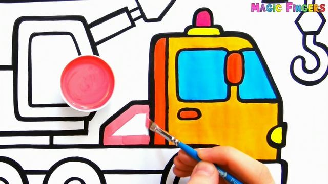 Menggambar Derek, Lukisan, Mewarnai Balita & Anak | Cara menggambar gambar mudah #203 смотреть онлайн