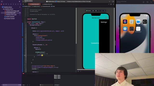 SwiftUI Tutorial: Creating a Side Menu (Xcode 13, Swift 5) смотреть онлайн