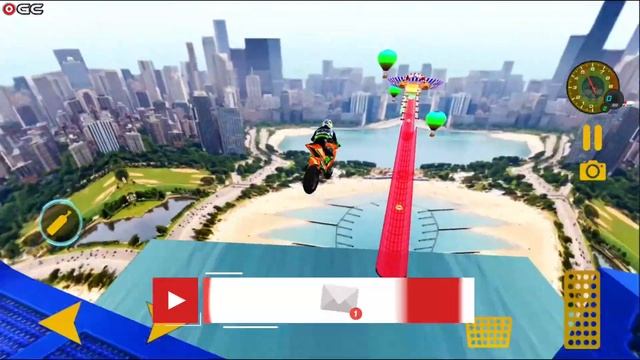 GT Mega Ramp Bike Stunts Free - Extreme Motor Racing Game - Android GamePlay смотреть онлайн