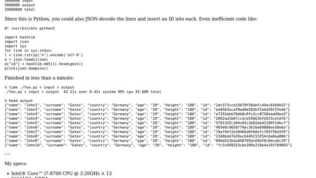 Unix & Linux: Generating unique IDs for json content indexing (3 Solutions!!) смотреть онлайн