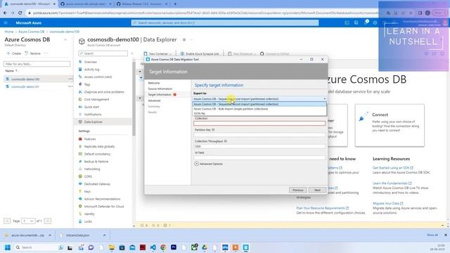 How to load Demo/Dummy JSON Data to Azure Cosmos DB from Local using Azure Migration Tool смотреть онлайн