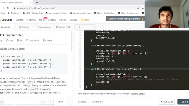 1114. Print in Order(Leetcode Concurrency Section) смотреть онлайн
