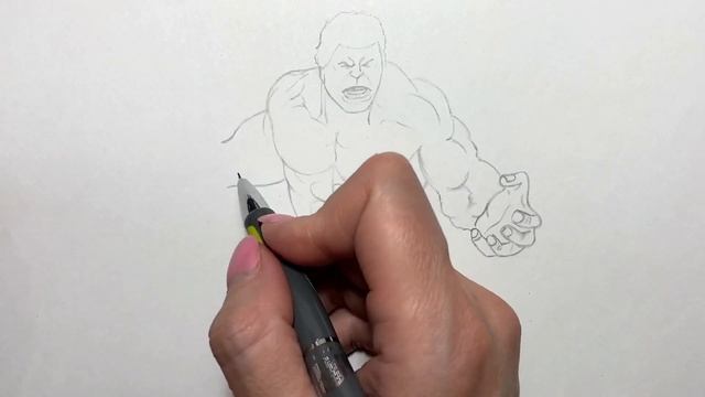 Как нарисовать Халка из Мстителей (Marvel)/Рисуем поэтапно смотреть онлайн