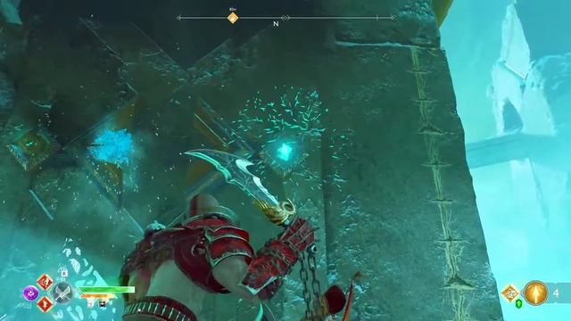God of War Open Gate Wind Puzzle ( Use Winds of Hel Open Big Gate Escape From Helheim ) смотреть онлайн