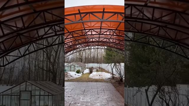 Навес на две машины Спецкаркас