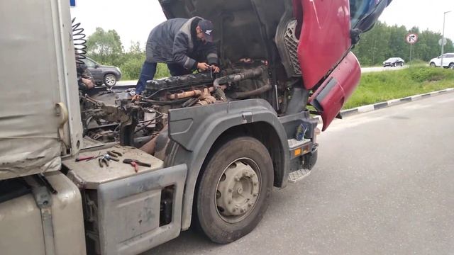 Ремонт Scania R-380 (4 серия) , 2007 г.в. Не заводится. Проблема в топливной системе. смотреть онлайн