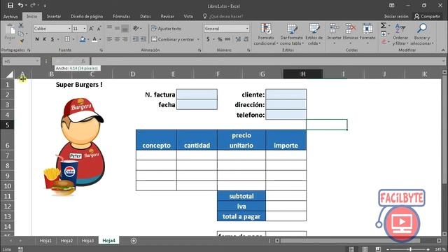 como hacer una factura en excel смотреть онлайн