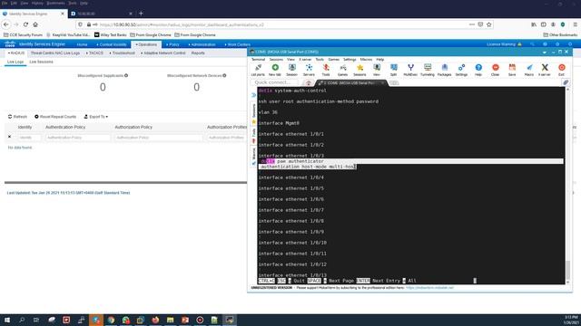 How to configure DGS 3630 802.1x Wired Authentication, Dynamic Vlan Assignment using CISCO ISE смотреть онлайн