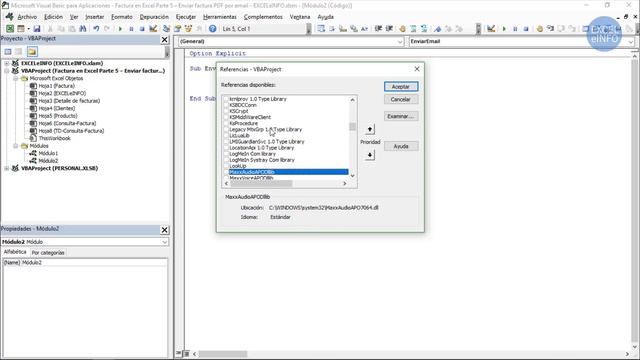 Factura en Excel Parte 5 - Macro VBA para enviar PDF de la factura por email @EXCELeINFO смотреть онлайн