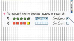 Страница 34 Задание №1 - ГДЗ по Математике 1 класс Моро Рабочая тетрадь 1 часть