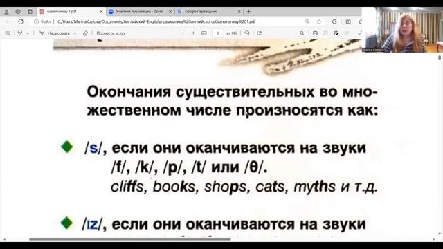 Уроки по Grammarway 1 - Урок 2 (Unit 1). Множественное число в английском. Его произношение