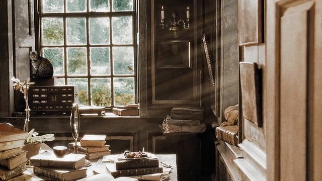 You're in a Period Drama Aesthetic Ambience [ASMR] Reading room with a view to the Garden смотреть онлайн