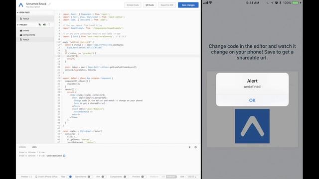 Receiving Notifications in Expo - React Native Tutorial смотреть онлайн